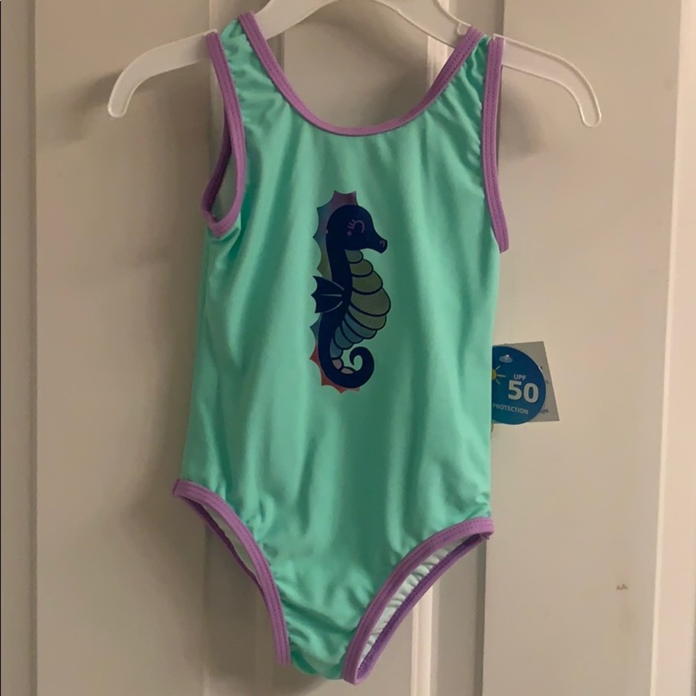 NWT-Infant Girls Wave Zone 1-Piece Swimsuit